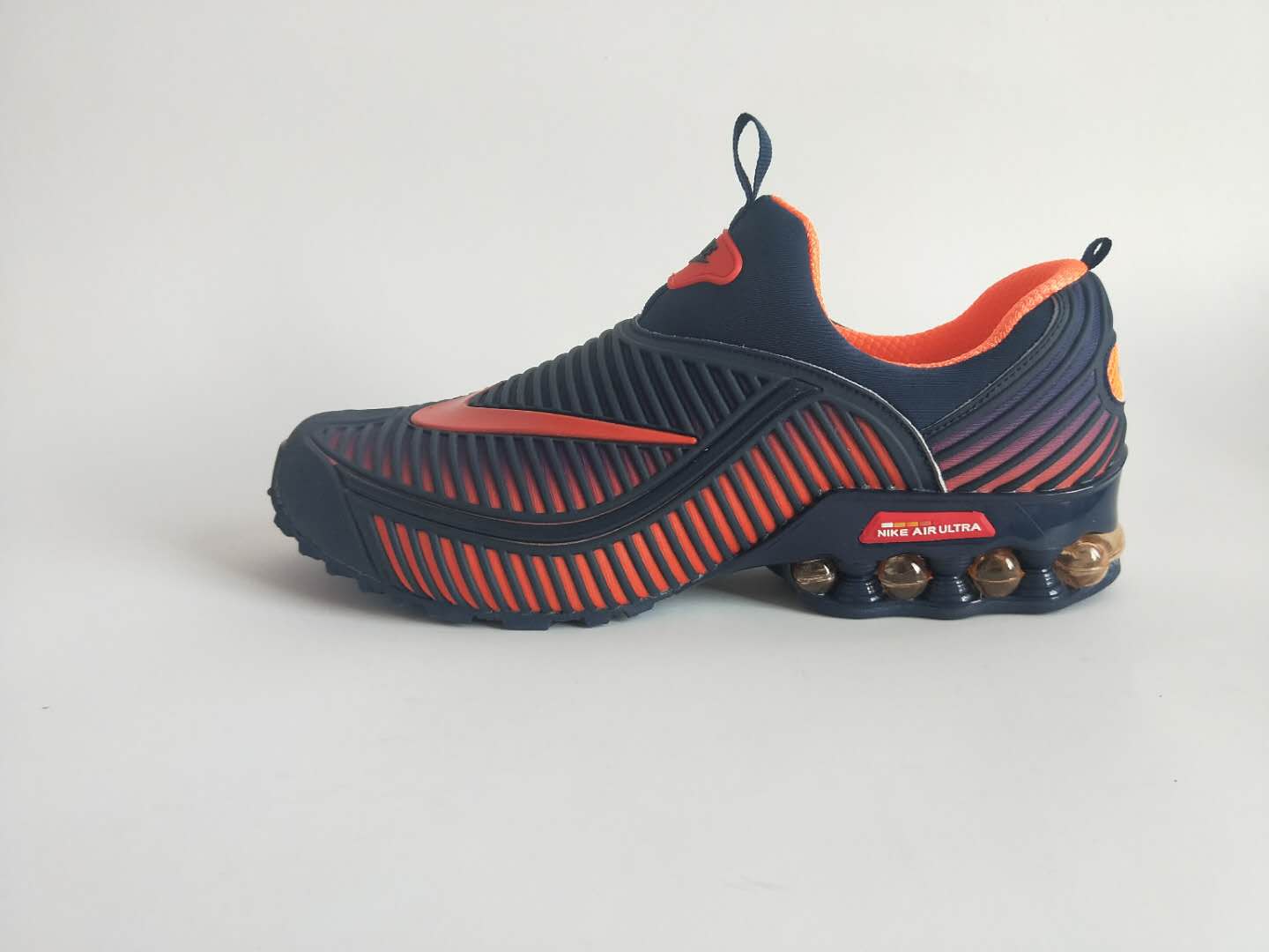 Nike Air Max 2019.5 Mesh Drop Plastic Deep Blue Orange Shoes - Click Image to Close
